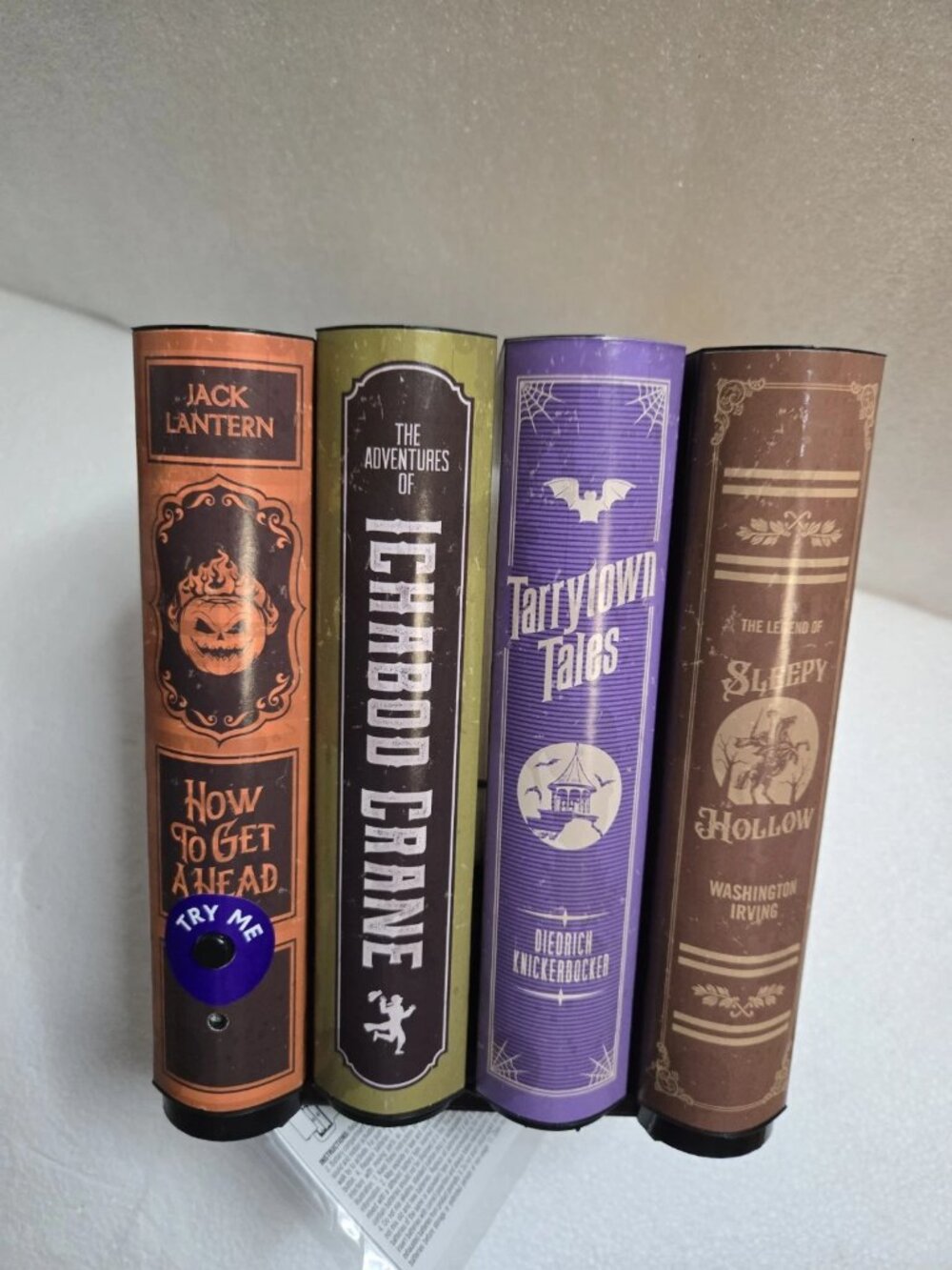 Halloween Haunted Living Shuffling Faux Book Ichabod Crane Jack 795068